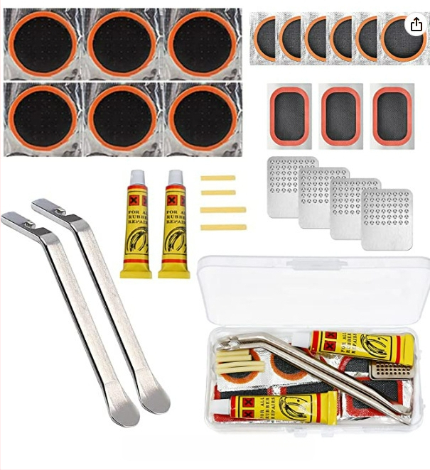 Piiriülene jalgratta rehvide purunemiskoha komplekt Rehviparanduskile liimikomplekt Jalgratta rehvide parandamise tööriistakomplekt