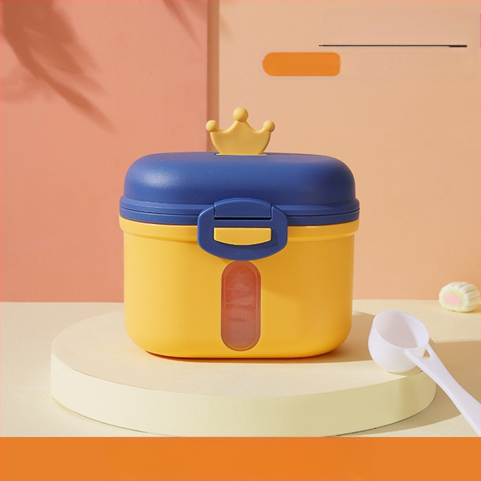 Bērnu piena pulvera kaste, pārnēsājama āra uztura bagātinātāja rīsu pulvera kaste, noslēgta tvertne, mitrumizturīga, liela uzglabāšanas tvertnes nodalījuma iepakojums