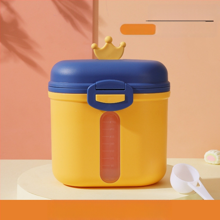 Bērnu piena pulvera kaste, pārnēsājama āra uztura bagātinātāja rīsu pulvera kaste, noslēgta tvertne, mitrumizturīga, liela uzglabāšanas tvertnes nodalījuma iepakojums