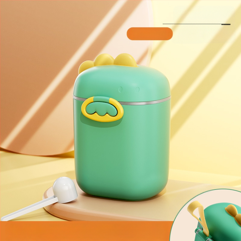 Bērnu piena pulvera kaste, pārnēsājama āra uztura bagātinātāja rīsu pulvera kaste, noslēgta tvertne, mitrumizturīga, liela uzglabāšanas tvertnes nodalījuma iepakojums