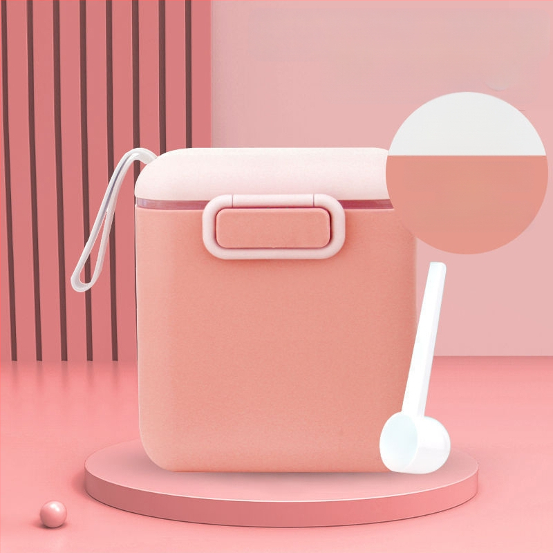 Bērnu piena pulvera kaste, pārnēsājama āra uztura bagātinātāja rīsu pulvera kaste, noslēgta tvertne, mitrumizturīga, liela uzglabāšanas tvertnes nodalījuma iepakojums