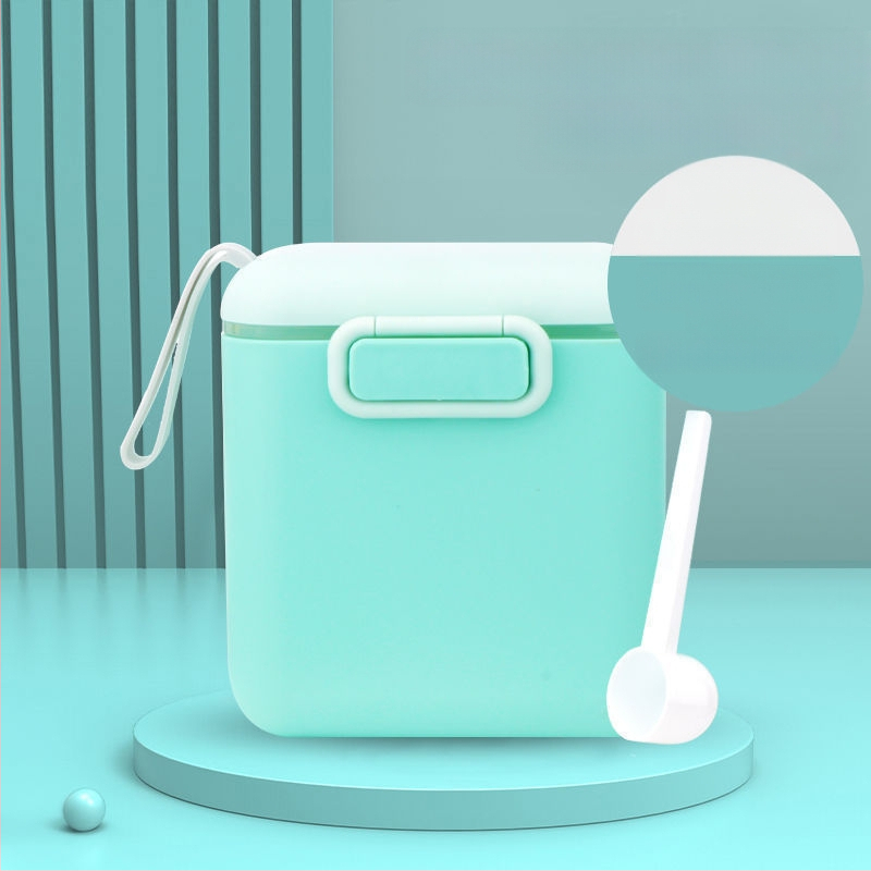 Bērnu piena pulvera kaste, pārnēsājama āra uztura bagātinātāja rīsu pulvera kaste, noslēgta tvertne, mitrumizturīga, liela uzglabāšanas tvertnes nodalījuma iepakojums