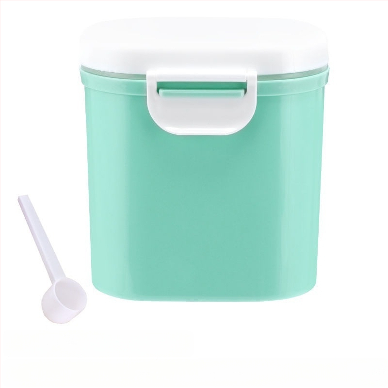 Bērnu piena pulvera kaste, pārnēsājama āra uztura bagātinātāja rīsu pulvera kaste, noslēgta tvertne, mitrumizturīga, liela uzglabāšanas tvertnes nodalījuma iepakojums