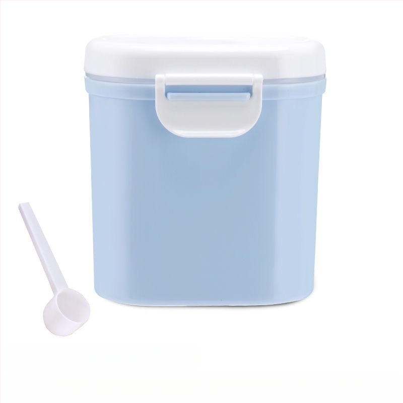 Bērnu piena pulvera kaste, pārnēsājama āra uztura bagātinātāja rīsu pulvera kaste, noslēgta tvertne, mitrumizturīga, liela uzglabāšanas tvertnes nodalījuma iepakojums