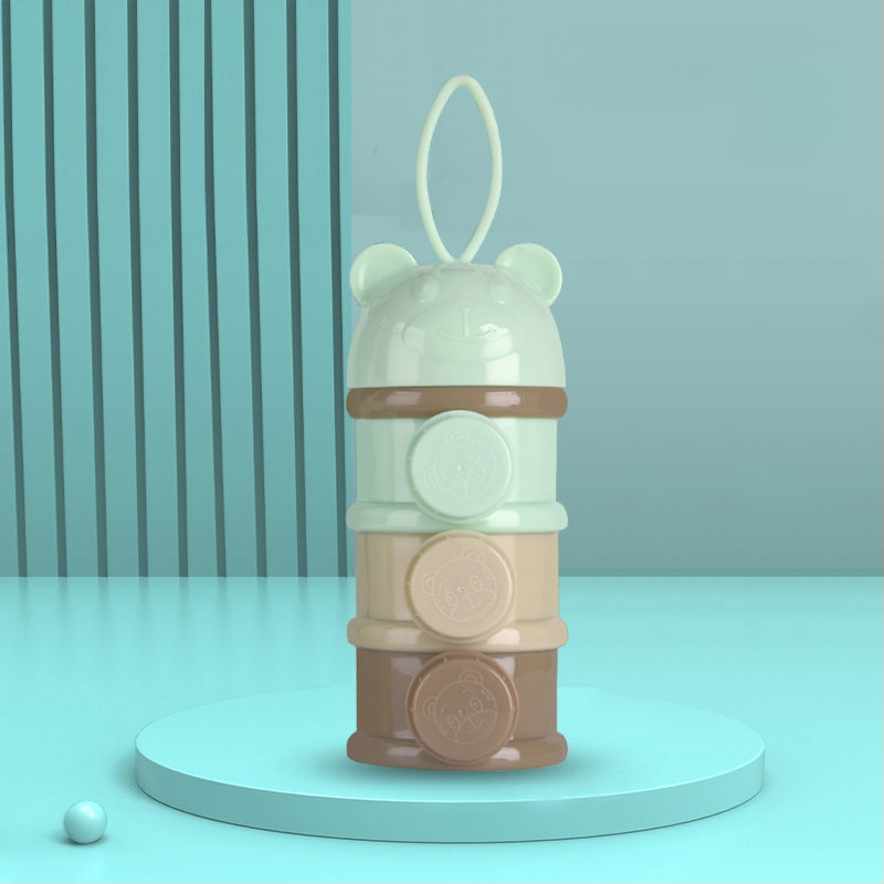 Bērnu piena pulvera kaste, pārnēsājama āra uztura bagātinātāja rīsu pulvera kaste, noslēgta tvertne, mitrumizturīga, liela uzglabāšanas tvertnes nodalījuma iepakojums