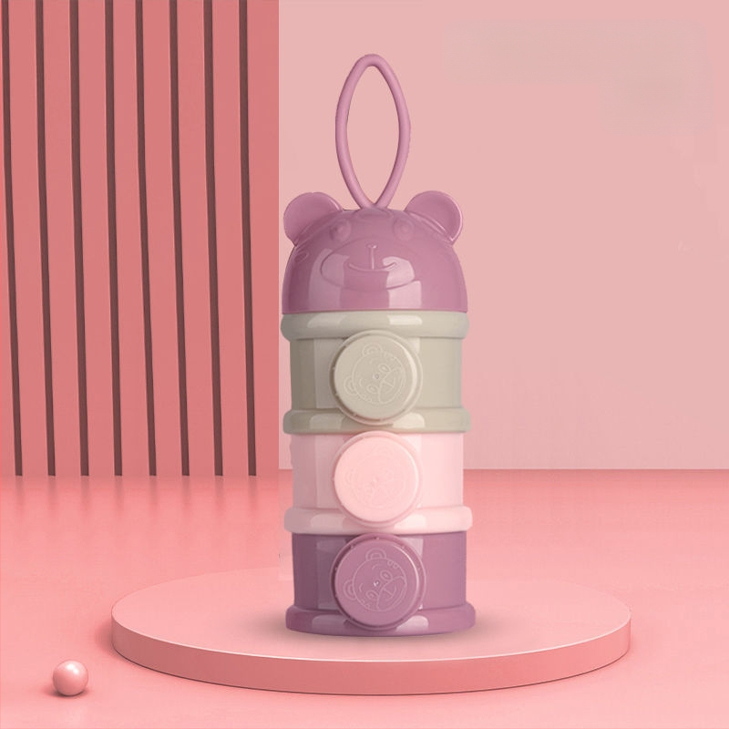 Bērnu piena pulvera kaste, pārnēsājama āra uztura bagātinātāja rīsu pulvera kaste, noslēgta tvertne, mitrumizturīga, liela uzglabāšanas tvertnes nodalījuma iepakojums