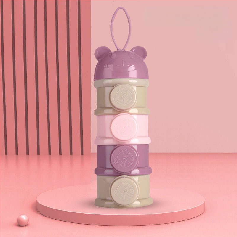 Bērnu piena pulvera kaste, pārnēsājama āra uztura bagātinātāja rīsu pulvera kaste, noslēgta tvertne, mitrumizturīga, liela uzglabāšanas tvertnes nodalījuma iepakojums