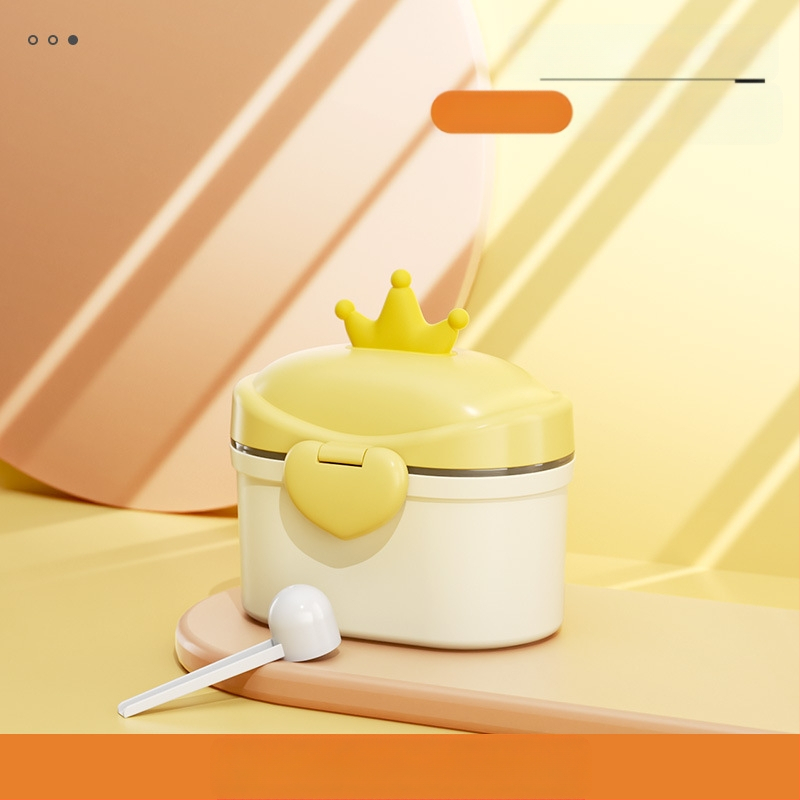 Bērnu piena pulvera kaste, pārnēsājama āra uztura bagātinātāja rīsu pulvera kaste, noslēgta tvertne, mitrumizturīga, liela uzglabāšanas tvertnes nodalījuma iepakojums