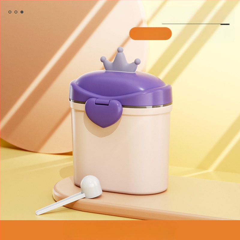 Bērnu piena pulvera kaste, pārnēsājama āra uztura bagātinātāja rīsu pulvera kaste, noslēgta tvertne, mitrumizturīga, liela uzglabāšanas tvertnes nodalījuma iepakojums