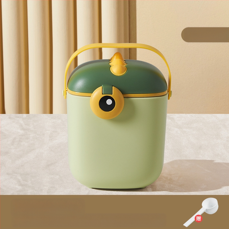 Bērnu piena pulvera kaste, pārnēsājama āra uztura bagātinātāja rīsu pulvera kaste, noslēgta tvertne, mitrumizturīga, liela uzglabāšanas tvertnes nodalījuma iepakojums