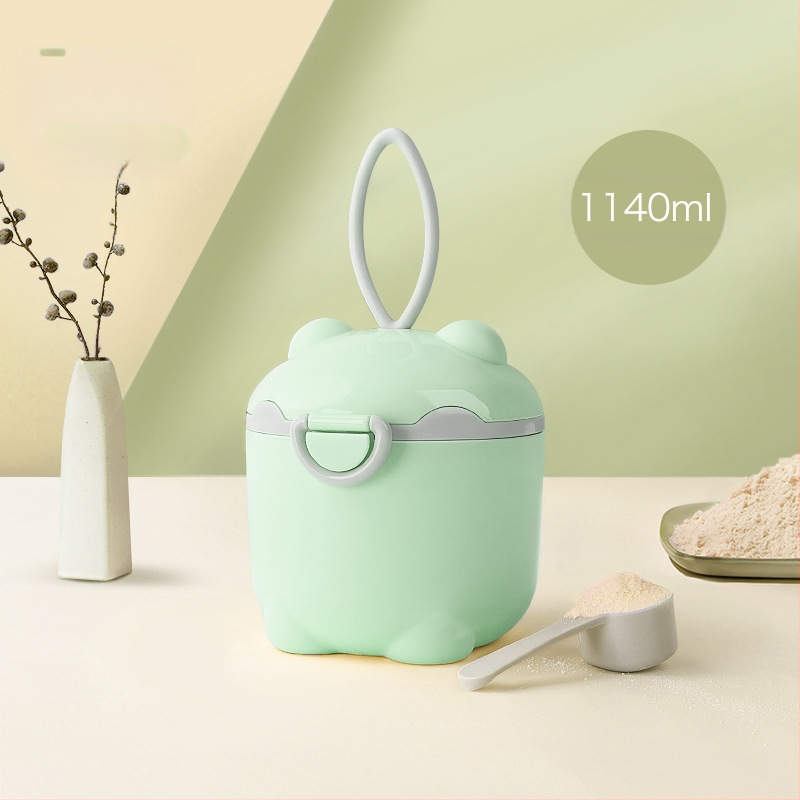 Bērnu piena pulvera kaste, pārnēsājama āra uztura bagātinātāja rīsu pulvera kaste, noslēgta tvertne, mitrumizturīga, liela uzglabāšanas tvertnes nodalījuma iepakojums