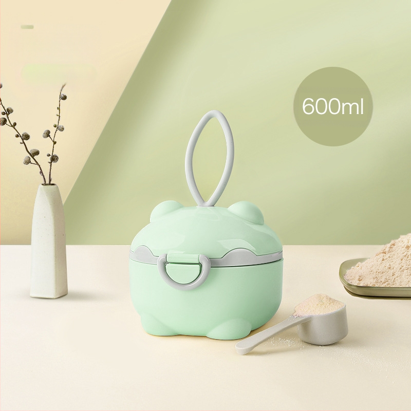 Bērnu piena pulvera kaste, pārnēsājama āra uztura bagātinātāja rīsu pulvera kaste, noslēgta tvertne, mitrumizturīga, liela uzglabāšanas tvertnes nodalījuma iepakojums