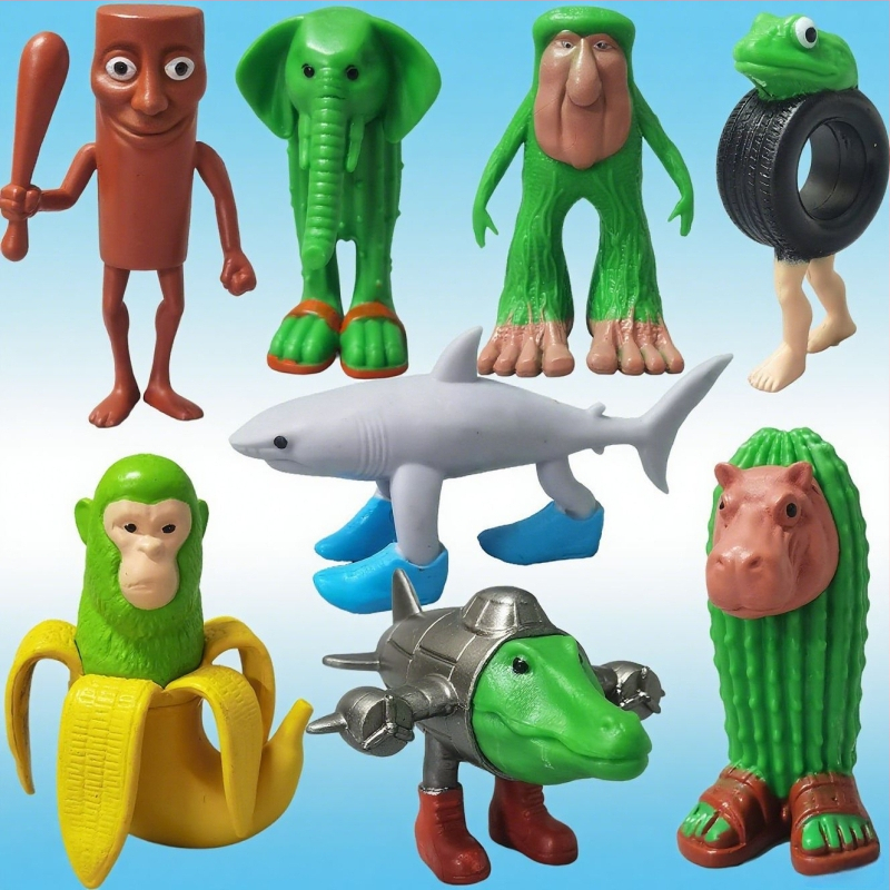 Piiriülene mägede ja merede klassika, figuuride kaunistused, Tungtungsahur, puidust pulkmees, kes kannab kingi, hainukk, hulgimüük