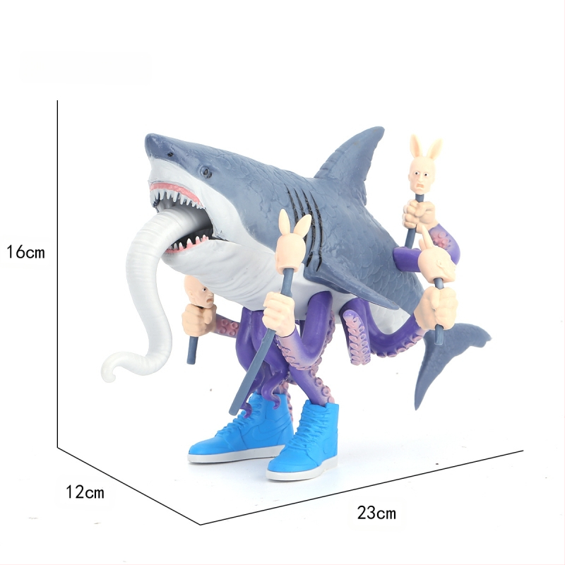 Piiriülene mägede ja merede klassika, figuuride kaunistused, Tungtungsahur, puidust pulkmees, kes kannab kingi, hainukk, hulgimüük