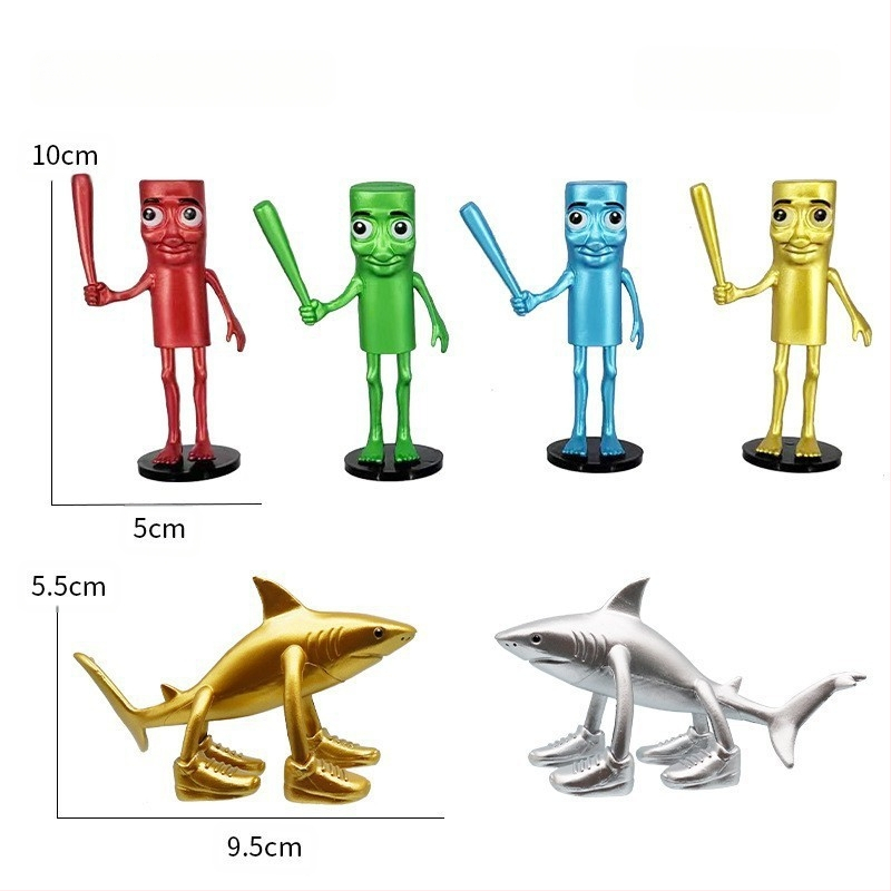 Piiriülene mägede ja merede klassika, figuuride kaunistused, Tungtungsahur, puidust pulkmees, kes kannab kingi, hainukk, hulgimüük