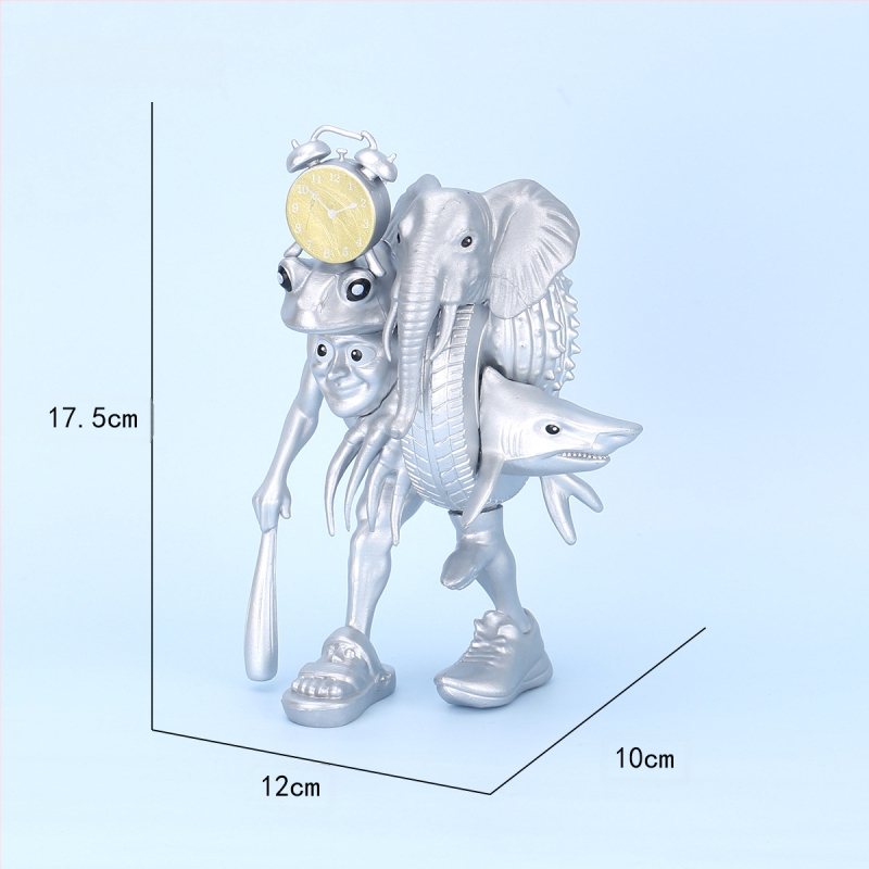 Piiriülene mägede ja merede klassika, figuuride kaunistused, Tungtungsahur, puidust pulkmees, kes kannab kingi, hainukk, hulgimüük