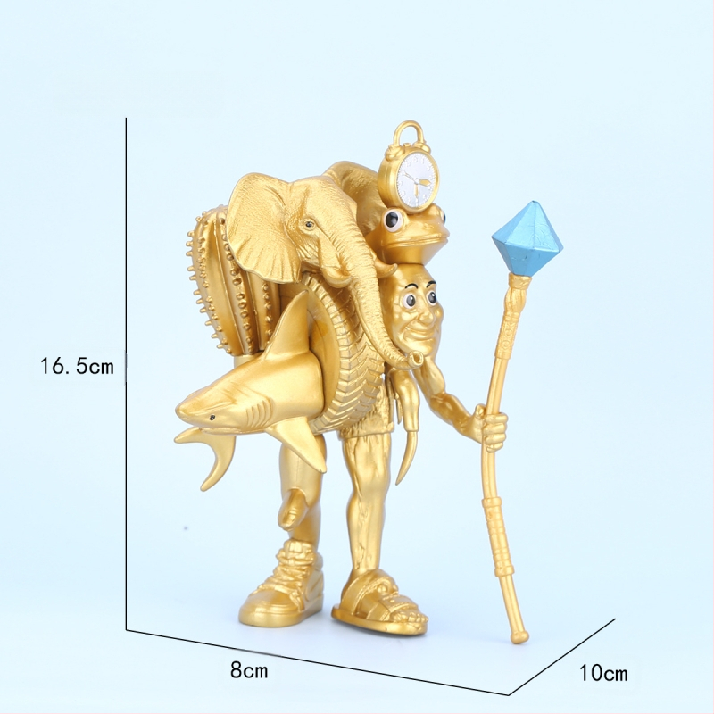 Piiriülene mägede ja merede klassika, figuuride kaunistused, Tungtungsahur, puidust pulkmees, kes kannab kingi, hainukk, hulgimüük