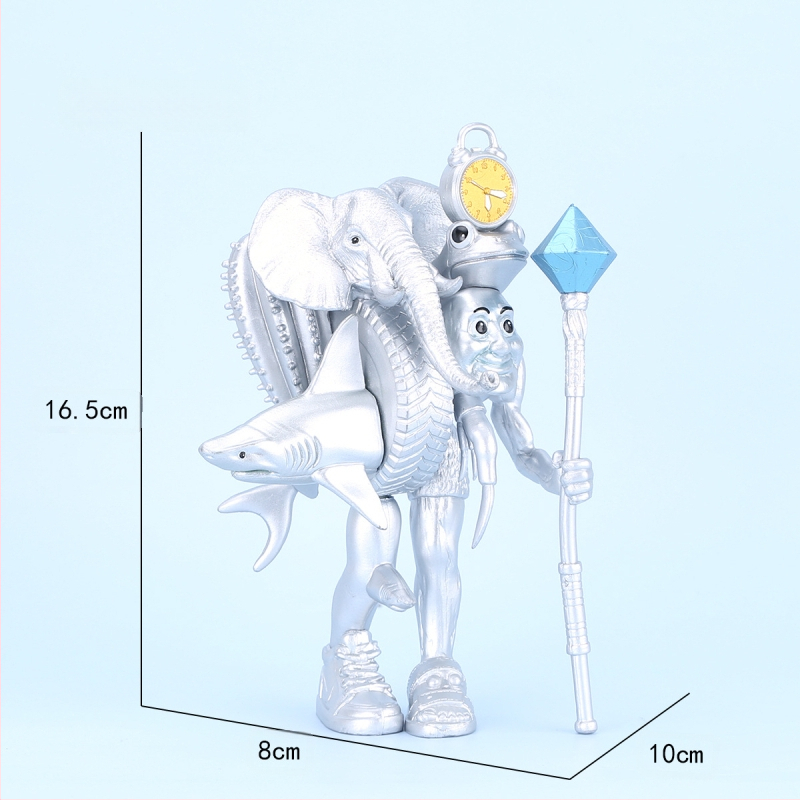 Piiriülene mägede ja merede klassika, figuuride kaunistused, Tungtungsahur, puidust pulkmees, kes kannab kingi, hainukk, hulgimüük