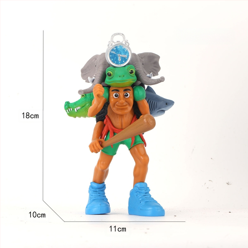 Piiriülene mägede ja merede klassika, figuuride kaunistused, Tungtungsahur, puidust pulkmees, kes kannab kingi, hainukk, hulgimüük