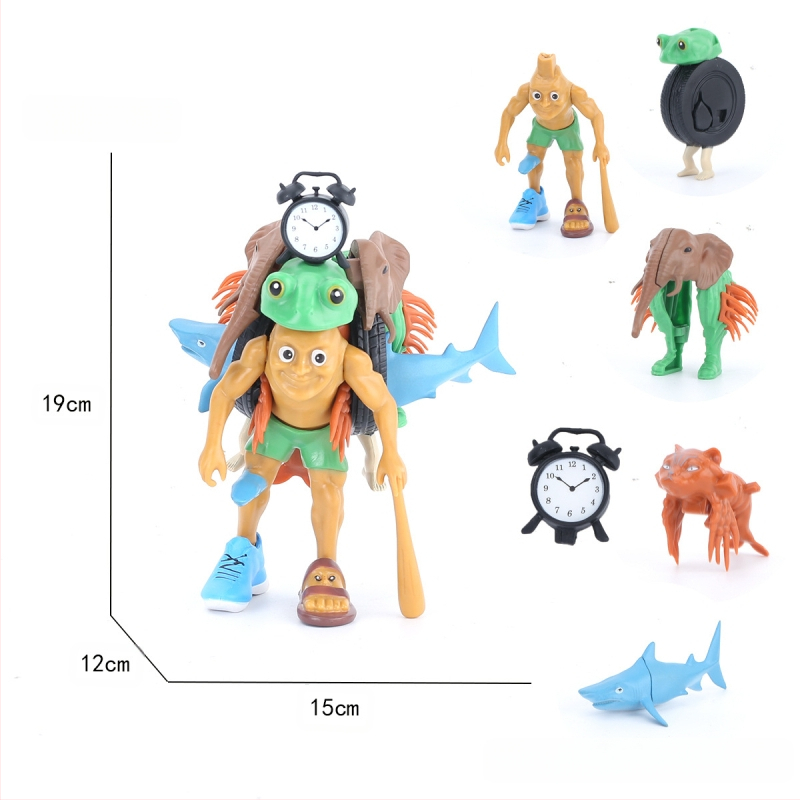Piiriülene mägede ja merede klassika, figuuride kaunistused, Tungtungsahur, puidust pulkmees, kes kannab kingi, hainukk, hulgimüük