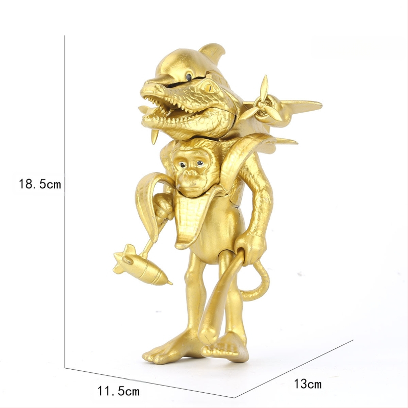 Piiriülene mägede ja merede klassika, figuuride kaunistused, Tungtungsahur, puidust pulkmees, kes kannab kingi, hainukk, hulgimüük