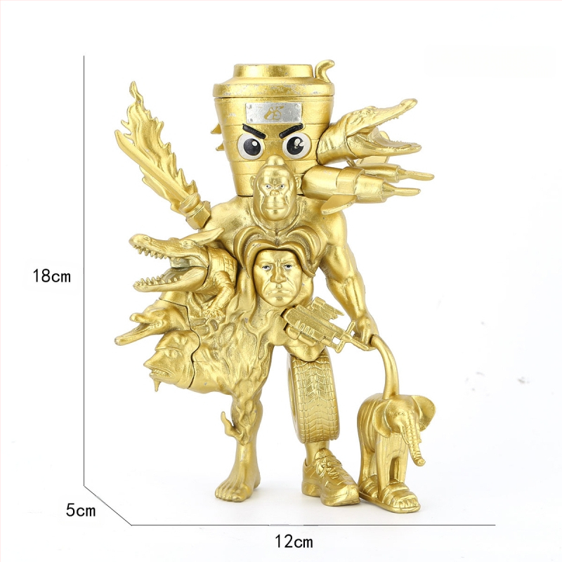 Piiriülene mägede ja merede klassika, figuuride kaunistused, Tungtungsahur, puidust pulkmees, kes kannab kingi, hainukk, hulgimüük