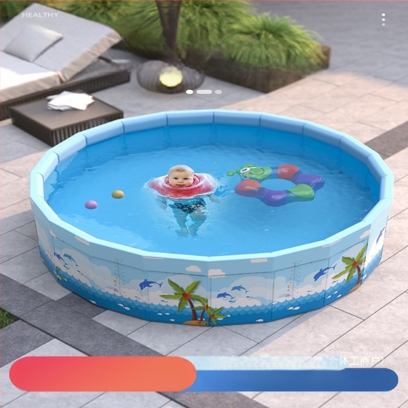 Vaikų buitinis baseinas Nepripučiamas suaugusiųjų kūdikių didelis lauko lauko sulankstomas baseinas plaukimo kibiras