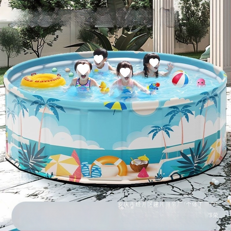 Vaikų buitinis baseinas Nepripučiamas suaugusiųjų kūdikių didelis lauko lauko sulankstomas baseinas plaukimo kibiras