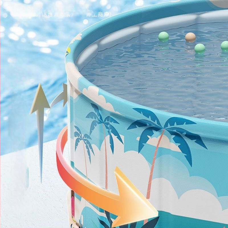 Vaikų buitinis baseinas Nepripučiamas suaugusiųjų kūdikių didelis lauko lauko sulankstomas baseinas plaukimo kibiras