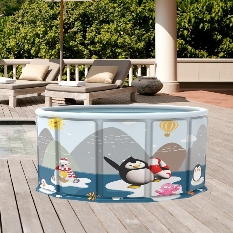 Vaikų buitinis baseinas Nepripučiamas suaugusiųjų kūdikių didelis lauko lauko sulankstomas baseinas plaukimo kibiras