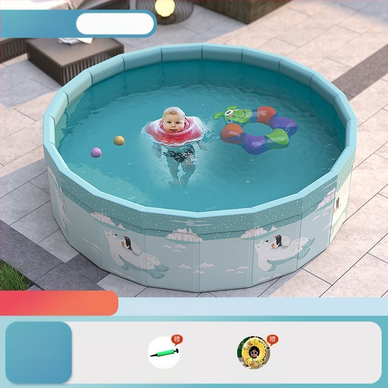 Vaikų buitinis baseinas Nepripučiamas suaugusiųjų kūdikių didelis lauko lauko sulankstomas baseinas plaukimo kibiras
