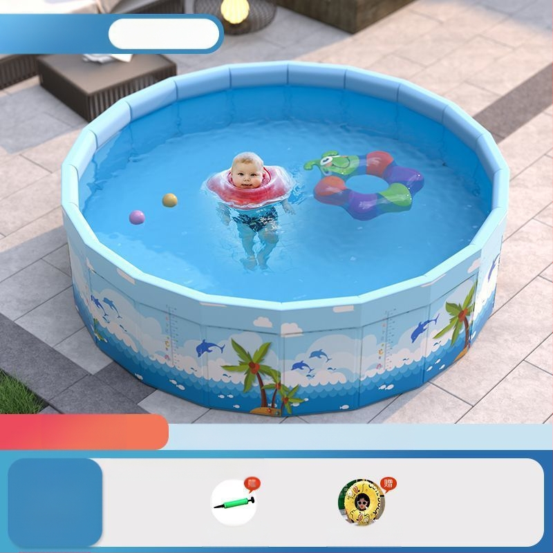 Vaikų buitinis baseinas Nepripučiamas suaugusiųjų kūdikių didelis lauko lauko sulankstomas baseinas plaukimo kibiras