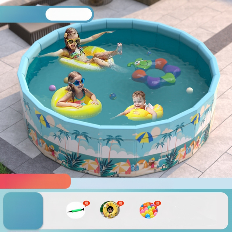 Vaikų buitinis baseinas Nepripučiamas suaugusiųjų kūdikių didelis lauko lauko sulankstomas baseinas plaukimo kibiras