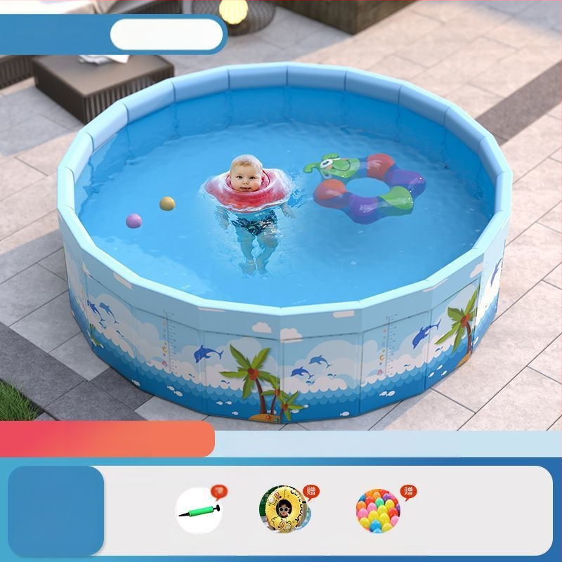 Vaikų buitinis baseinas Nepripučiamas suaugusiųjų kūdikių didelis lauko lauko sulankstomas baseinas plaukimo kibiras