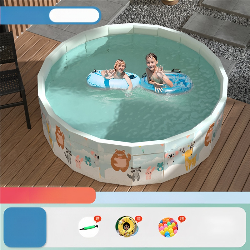 Vaikų buitinis baseinas Nepripučiamas suaugusiųjų kūdikių didelis lauko lauko sulankstomas baseinas plaukimo kibiras