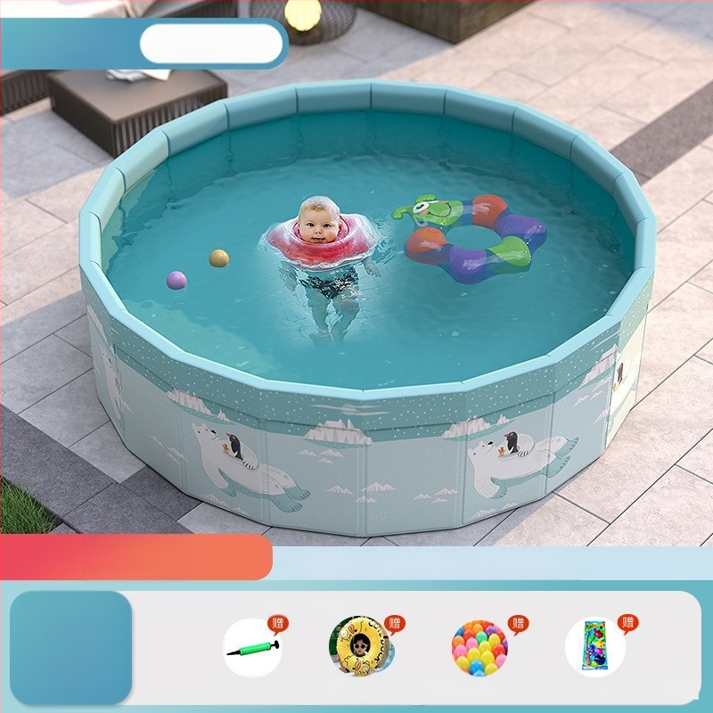 Vaikų buitinis baseinas Nepripučiamas suaugusiųjų kūdikių didelis lauko lauko sulankstomas baseinas plaukimo kibiras