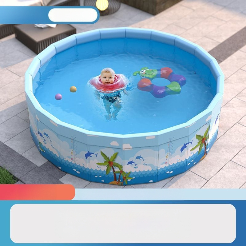 Vaikų buitinis baseinas Nepripučiamas suaugusiųjų kūdikių didelis lauko lauko sulankstomas baseinas plaukimo kibiras