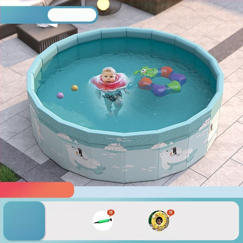 Vaikų buitinis baseinas Nepripučiamas suaugusiųjų kūdikių didelis lauko lauko sulankstomas baseinas plaukimo kibiras
