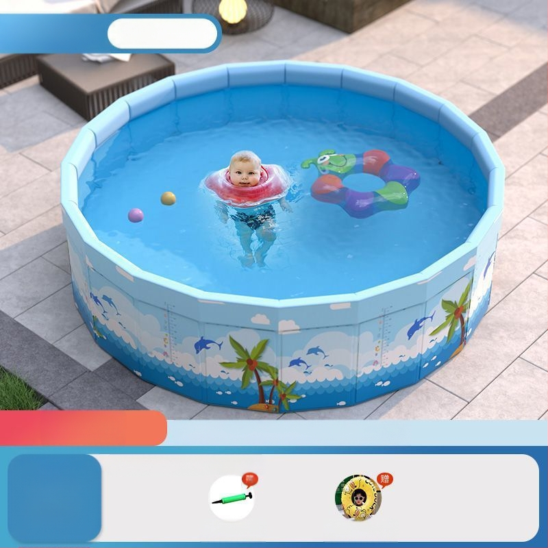 Vaikų buitinis baseinas Nepripučiamas suaugusiųjų kūdikių didelis lauko lauko sulankstomas baseinas plaukimo kibiras
