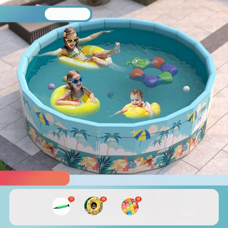 Vaikų buitinis baseinas Nepripučiamas suaugusiųjų kūdikių didelis lauko lauko sulankstomas baseinas plaukimo kibiras