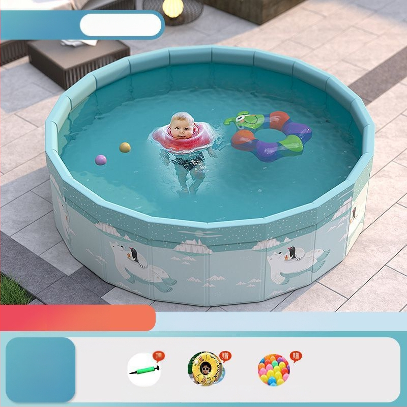 Vaikų buitinis baseinas Nepripučiamas suaugusiųjų kūdikių didelis lauko lauko sulankstomas baseinas plaukimo kibiras