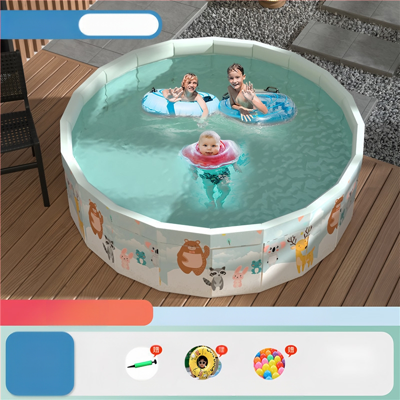 Vaikų buitinis baseinas Nepripučiamas suaugusiųjų kūdikių didelis lauko lauko sulankstomas baseinas plaukimo kibiras