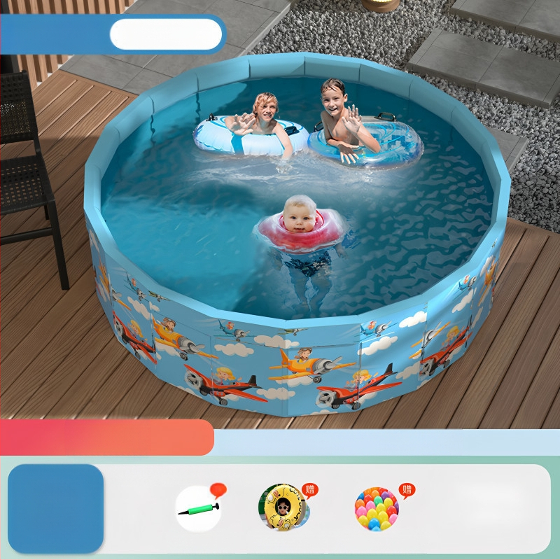 Vaikų buitinis baseinas Nepripučiamas suaugusiųjų kūdikių didelis lauko lauko sulankstomas baseinas plaukimo kibiras