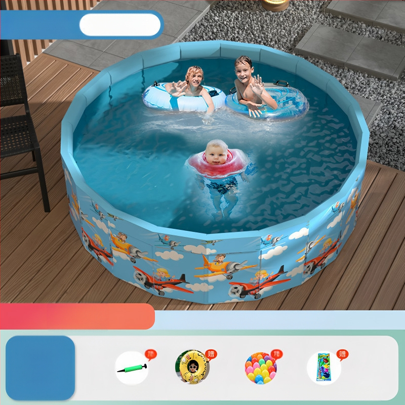 Vaikų buitinis baseinas Nepripučiamas suaugusiųjų kūdikių didelis lauko lauko sulankstomas baseinas plaukimo kibiras