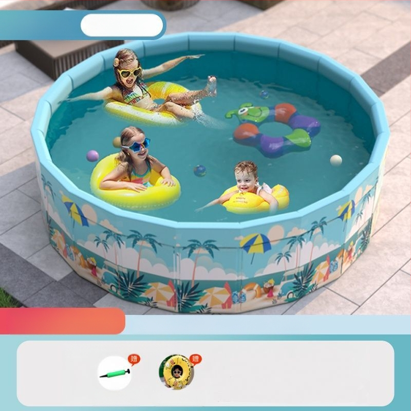 Vaikų buitinis baseinas Nepripučiamas suaugusiųjų kūdikių didelis lauko lauko sulankstomas baseinas plaukimo kibiras