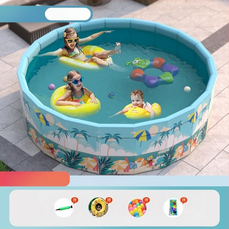 Vaikų buitinis baseinas Nepripučiamas suaugusiųjų kūdikių didelis lauko lauko sulankstomas baseinas plaukimo kibiras