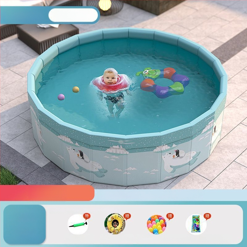 Vaikų buitinis baseinas Nepripučiamas suaugusiųjų kūdikių didelis lauko lauko sulankstomas baseinas plaukimo kibiras