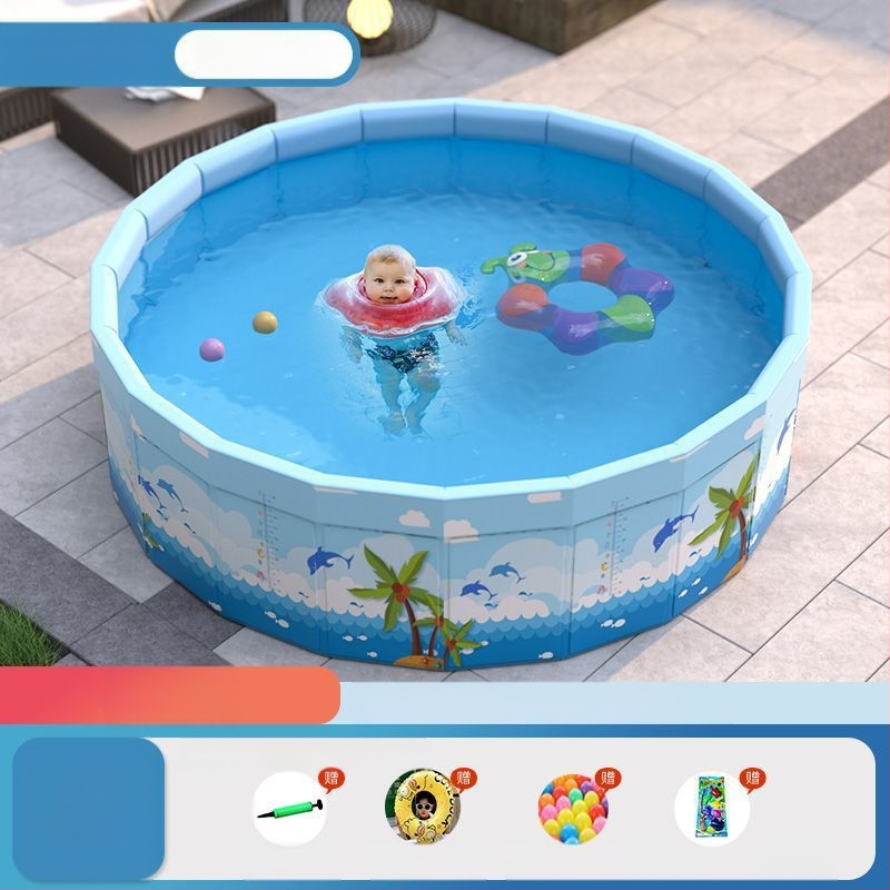 Vaikų buitinis baseinas Nepripučiamas suaugusiųjų kūdikių didelis lauko lauko sulankstomas baseinas plaukimo kibiras