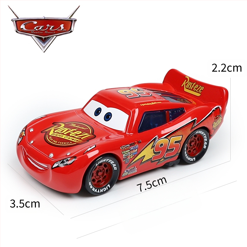 Cars 3 Racing Lightning Mcqueen Παιδικό Παιχνίδι Αυτοκίνητο από Κράμα Μαύρο Αυτοκίνητο Καταιγίδας King Road Boss Cool Sister