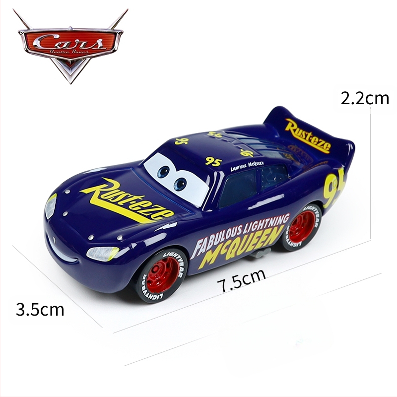 Cars 3 Racing Lightning Mcqueen Παιδικό Παιχνίδι Αυτοκίνητο από Κράμα Μαύρο Αυτοκίνητο Καταιγίδας King Road Boss Cool Sister